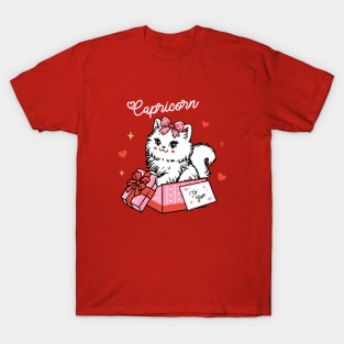 Capricorn Sassy Valentines Kitty T-Shirt